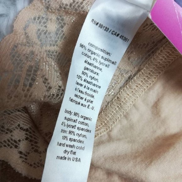 Hanky Panky Womens Cheeky Panties Beige Stretch Wide Lace Plus 3X New - Picture 4 of 5